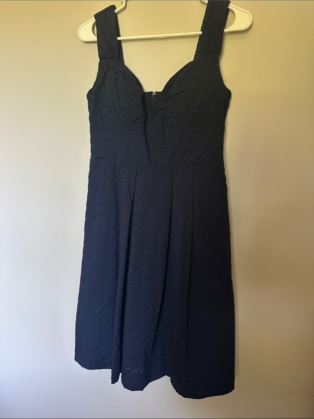 Lilly Pulitzer Navy Eyelet Sweetheart Midi Dress